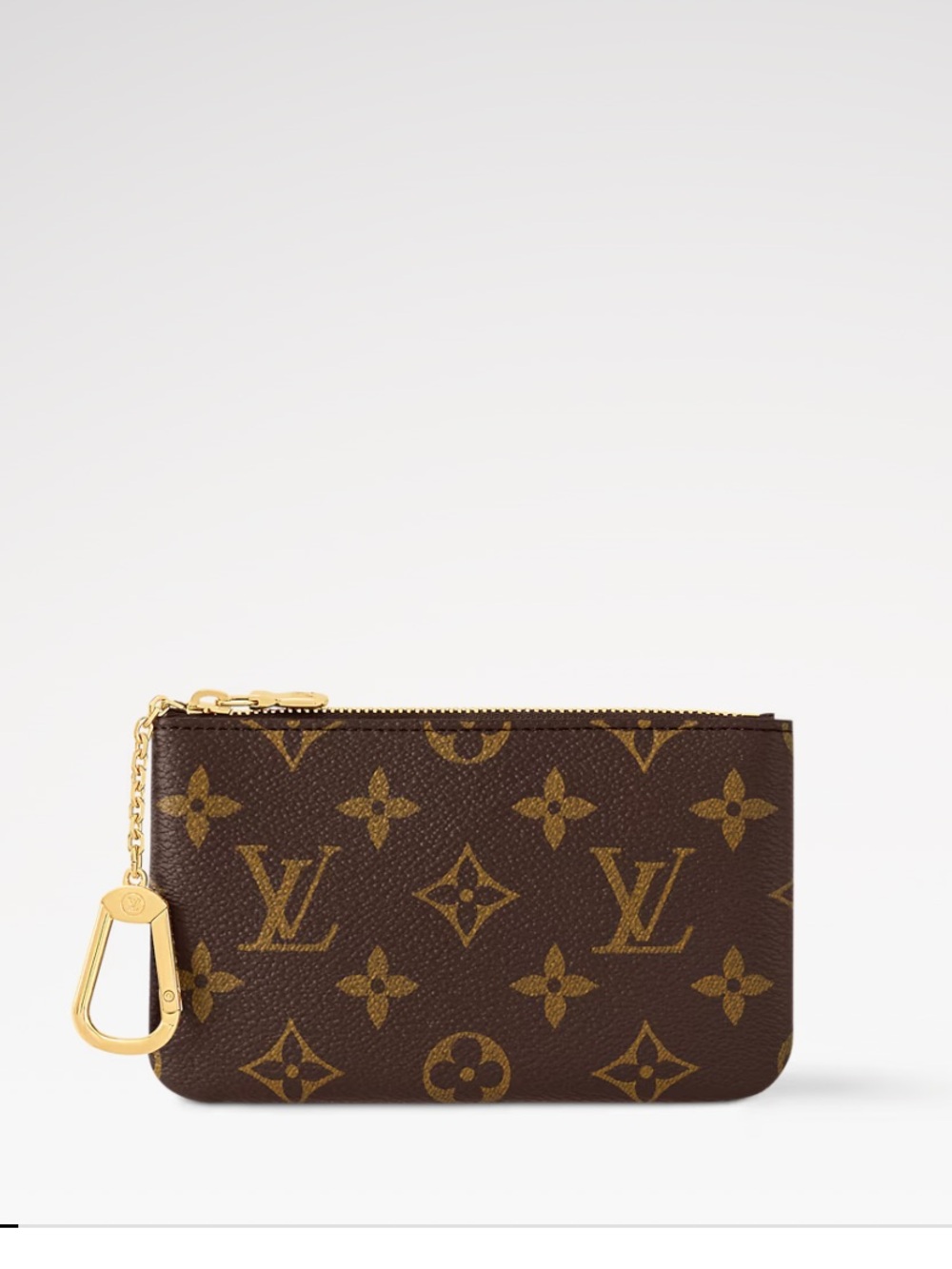 Louis Vuitton Brown Monogram Key Pouch Small